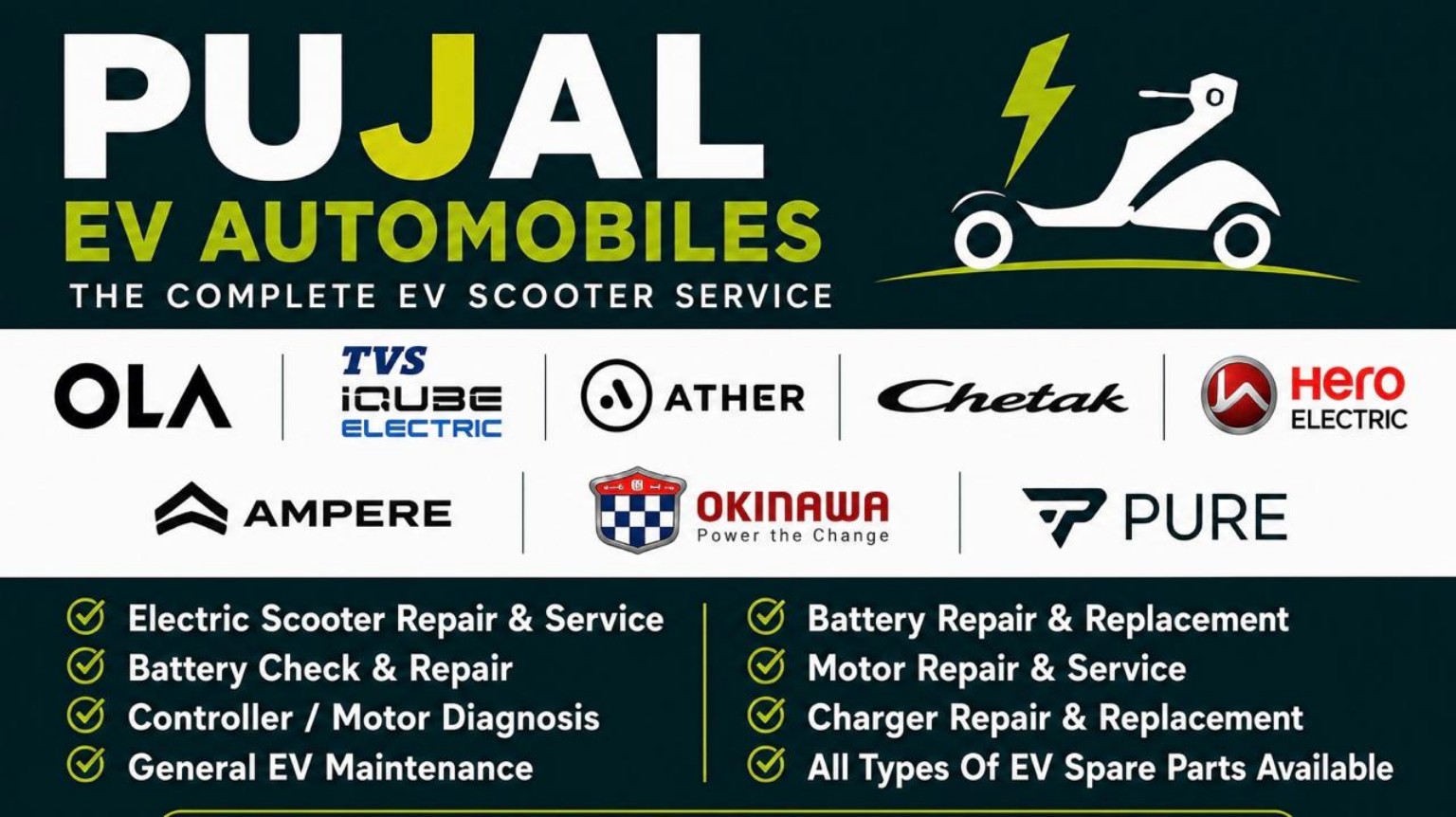 Pujal EV Automobiles - Complete EV Scooter Service